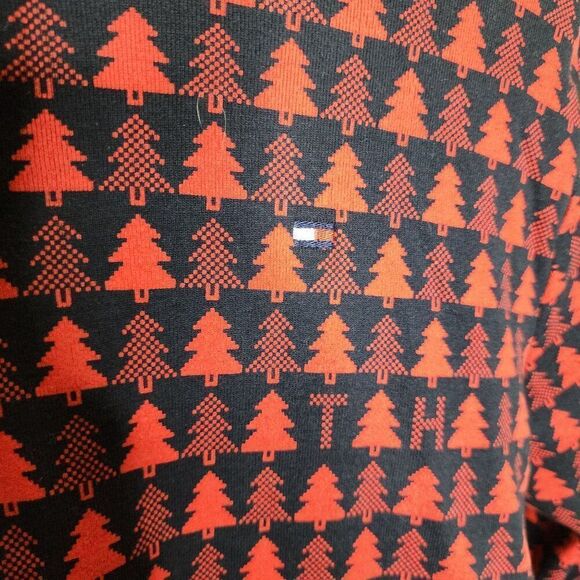 Tommy Hilfiger Sleepwear Long Sleeve 2 Piece Christmas Set Mens M Red - Picture 3 of 9